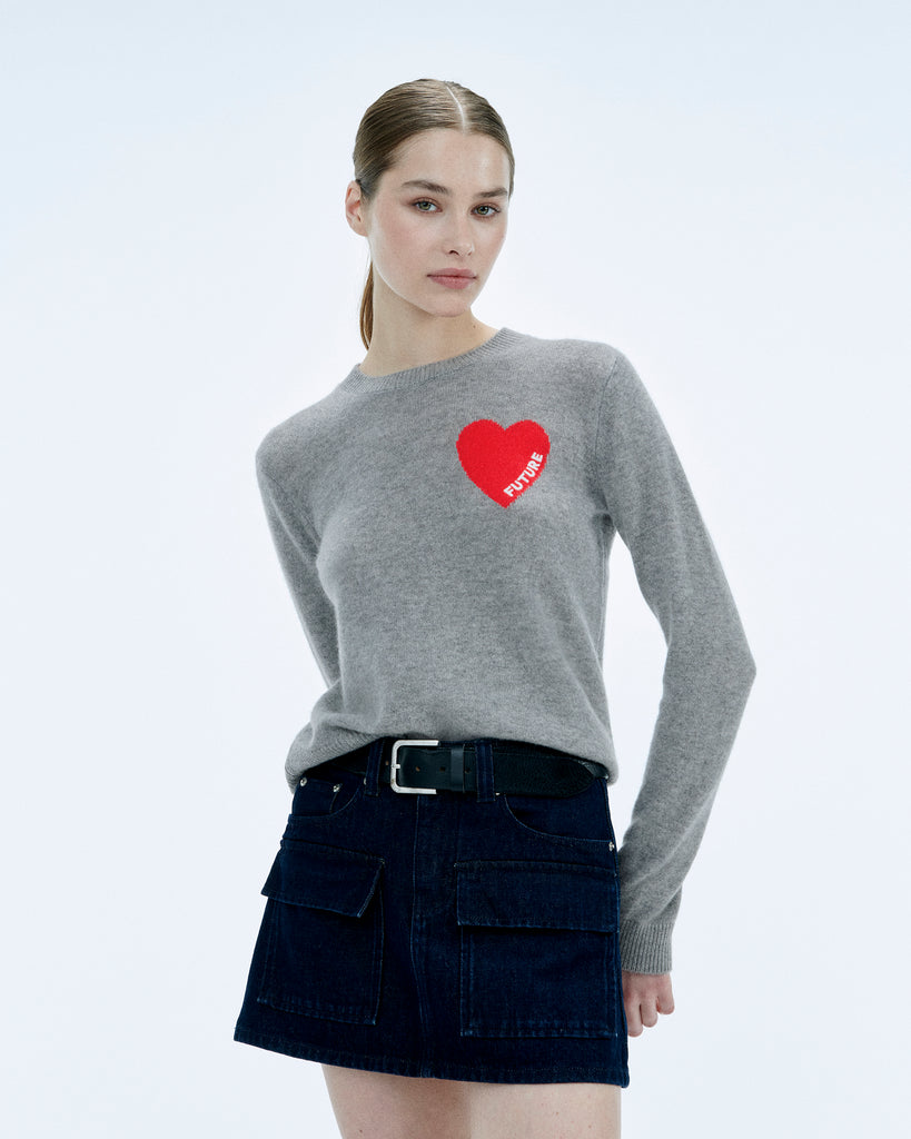 Heart Crewneck Sweater – FROM FUTURE