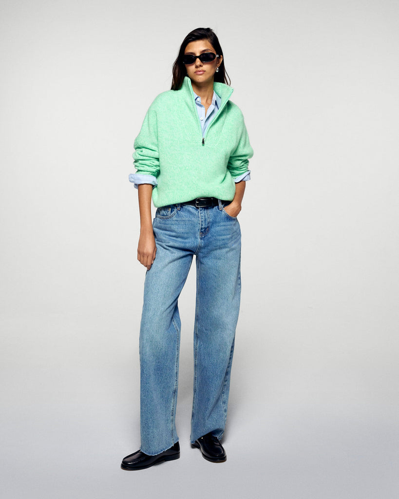 Quarter Zip Neck Sweater – FROM FUTURE